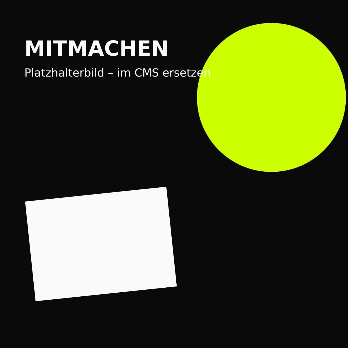 Platzhalterbild – Bewohner:innen bei einer Aktion